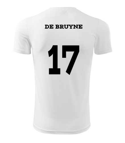 Dětský fotbalový dres De Bruyne bílý