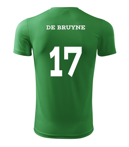Dětský fotbalový dres De Bruyne zelený