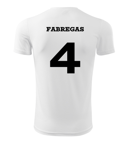 Dětský fotbalový dres Fabregas bílá