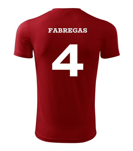 Dětský fotbalový dres Fabregas červená