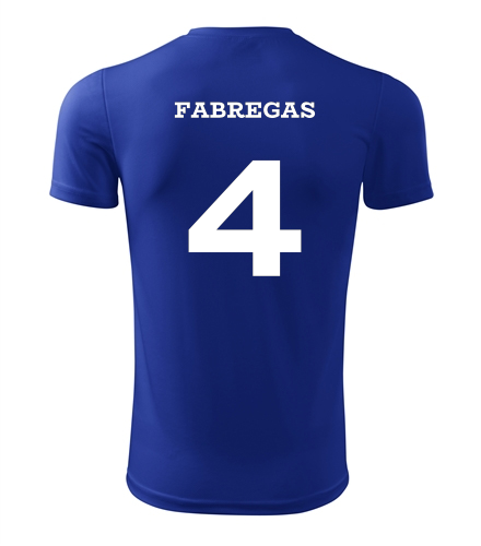 Dětský fotbalový dres Fabregas královská modrá