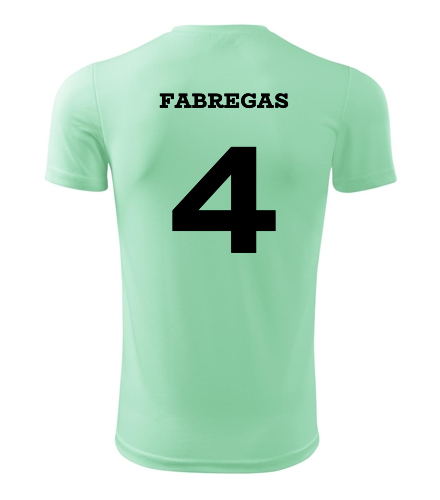 Dětský fotbalový dres Fabregas mátová