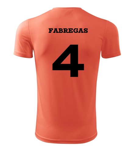 Dětský fotbalový dres Fabregas neonově oranžová