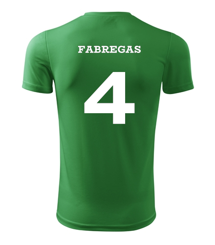 Dětský fotbalový dres Fabregas střední zelená